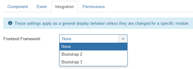 Easy GCalendar Settings: Frontend Framework