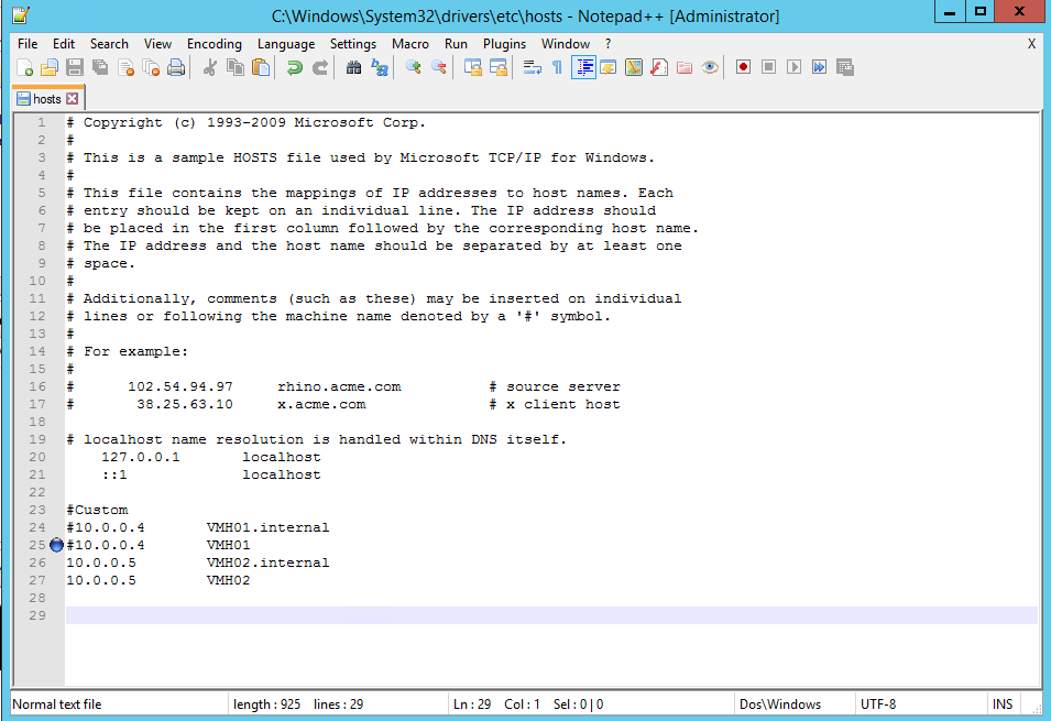 Hyper V 2012 with SSL hosts