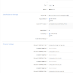 Sensor Settings